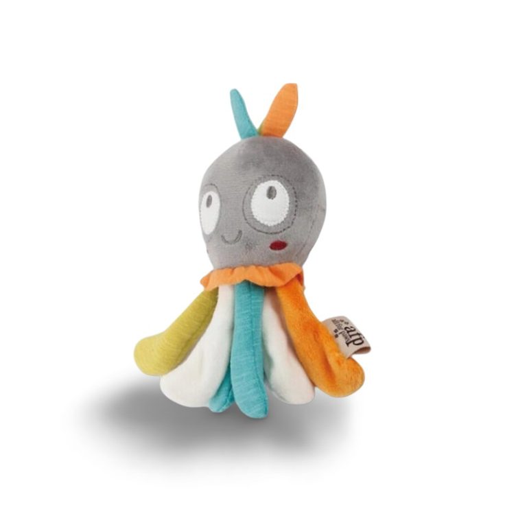 All For Paws AFP PUPS Octopus Soft Plush Puppy Dog Toy Mainan Anak Anjing Boneka Bunyi Crinkle Squeaking
