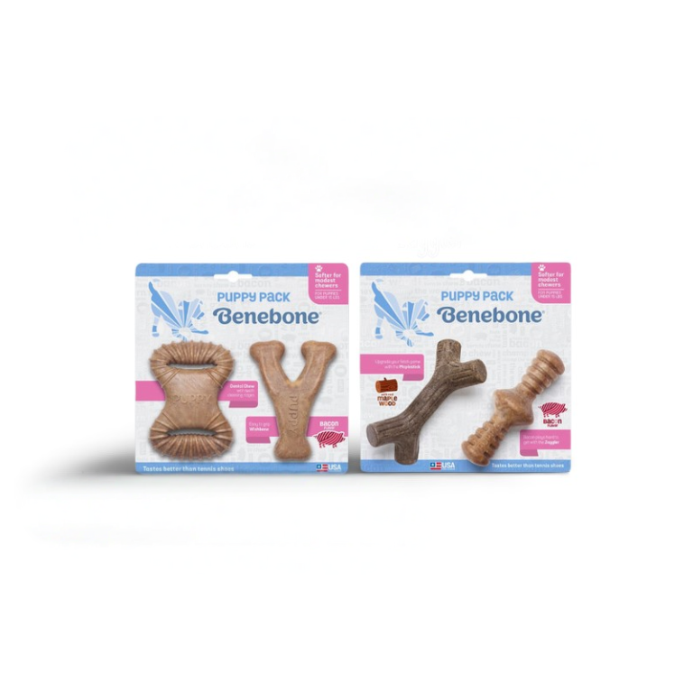 Benebone Puppy Pack Dental Wishbone Chew Mainan Anak Anjing Tulang