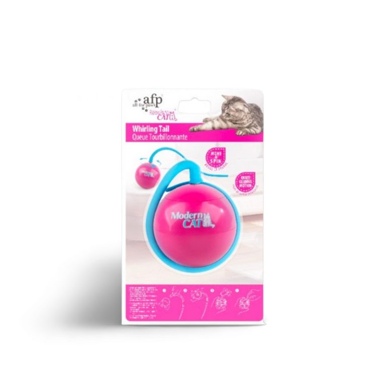 All For Paws AFP Cat Whirling Toy Mainan Kucing Interactive Otomatis Gerak Moving Ball