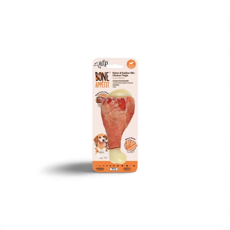 All For Paws AFP Bon Appetit Dental Chew Bone Nylon Rubber Mix Mainan Gigitan Anjing Tulang