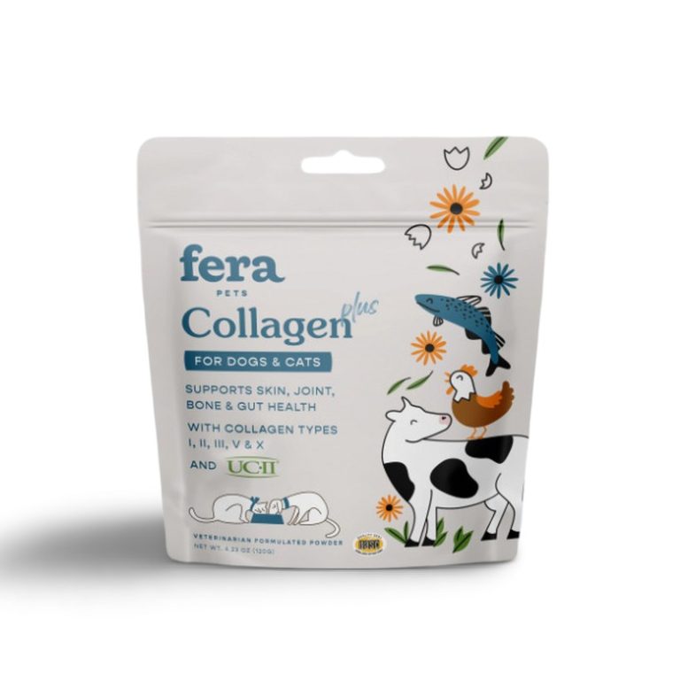 Fera Pets Organic Collagen Plus Powder Joint Supplement for Dogs & Cats Suplemen Sendi Anjing Kucing Kolagen Ayam Bovine Marine
