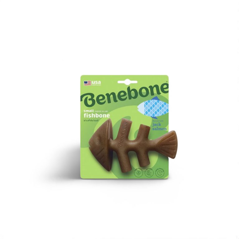 Benebone Fishbone Dog Dental Chew Toy Mainan Gigit Anjing Dental Fish Salmon Flavor Small Medium Large Giant Dog