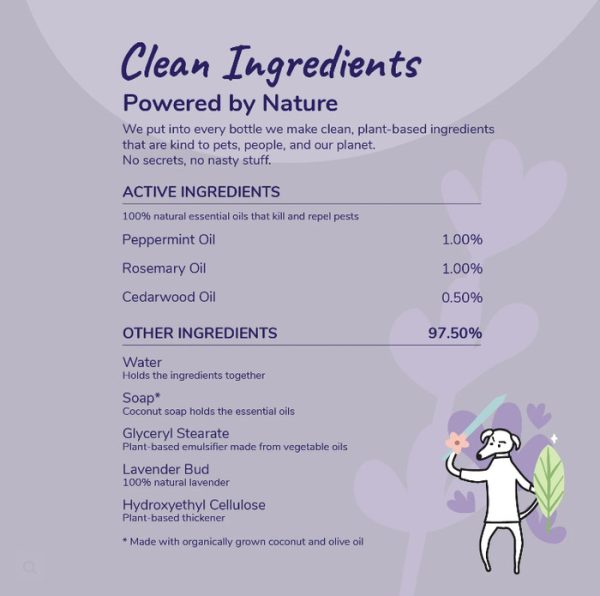 Kin+Kind Flea Tick Shampoo Spray Dog Cat Kutu Anjing Kucing Natural - Image 2