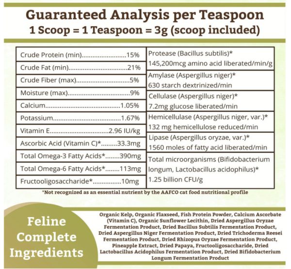 Wholistic Pet Organics Feline Complete Cat Multivitamin Kucing Mineral - Image 2