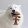 Benebone Fishbone Dog Dental Chew Toy Mainan Gigit Anjing Dental Fish Salmon Flavor Small Medium Large Giant Dog - Gambar 8