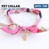 Japanese Pet Collar Kalung Kucing Anjing Jepang Pita Bow Tie Dasi Kupu Kupu Blue Pink Red Gray Biru Merah Muda Abu-Abu Lucu - Gambar 3