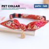Japanese Pet Collar Kalung Kucing Anjing Jepang Pita Bow Tie Dasi Kupu Kupu Blue Pink Red Gray Biru Merah Muda Abu-Abu Lucu - Gambar 5