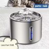 Pet Water Fountain Stainless Steel Tempat Minum Hewan 2.5 Liter Anjing Kucing Higienis Filter - Image 4