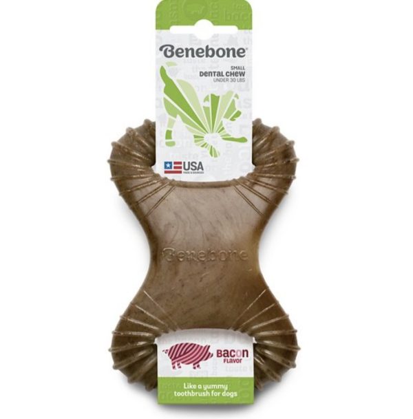 Benebone Dental Chew Tough Dog Toy Mainan Gigit Anjing Bacon Tulang - Image 3