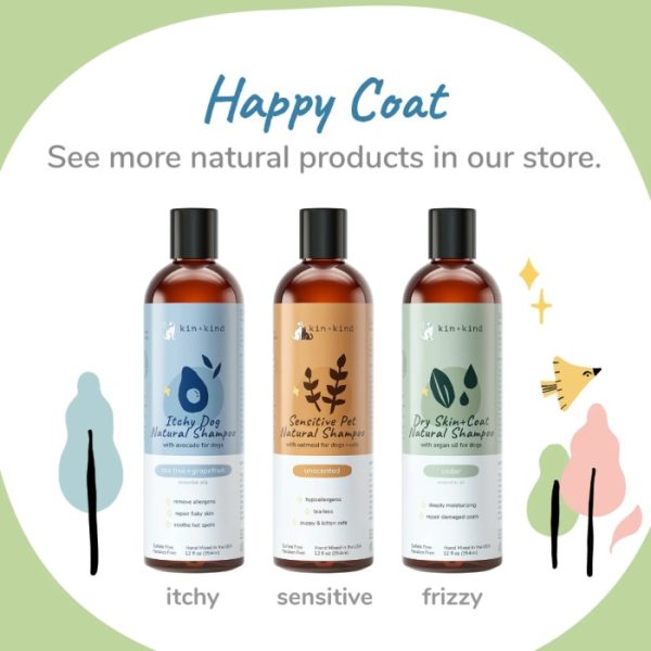 kin+kind Sensitive Pet Shampoo Anjing Kucing Unscented Hypoallergenic - Image 5