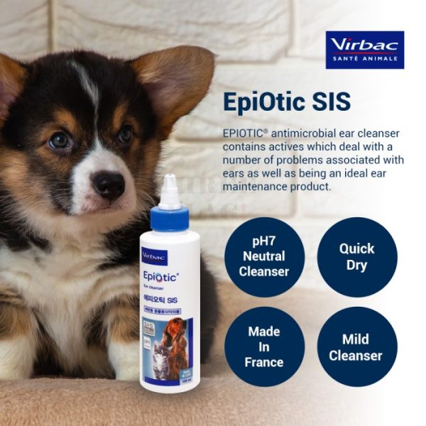Virbac, EpiOtic Ear Cleanser Earmites Pembersih Anjing Kucing Telinga - Image 2