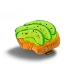 P.L.A.Y. Pet Play Barking Brunch Mainan Boneka Anjing Avocado Toast