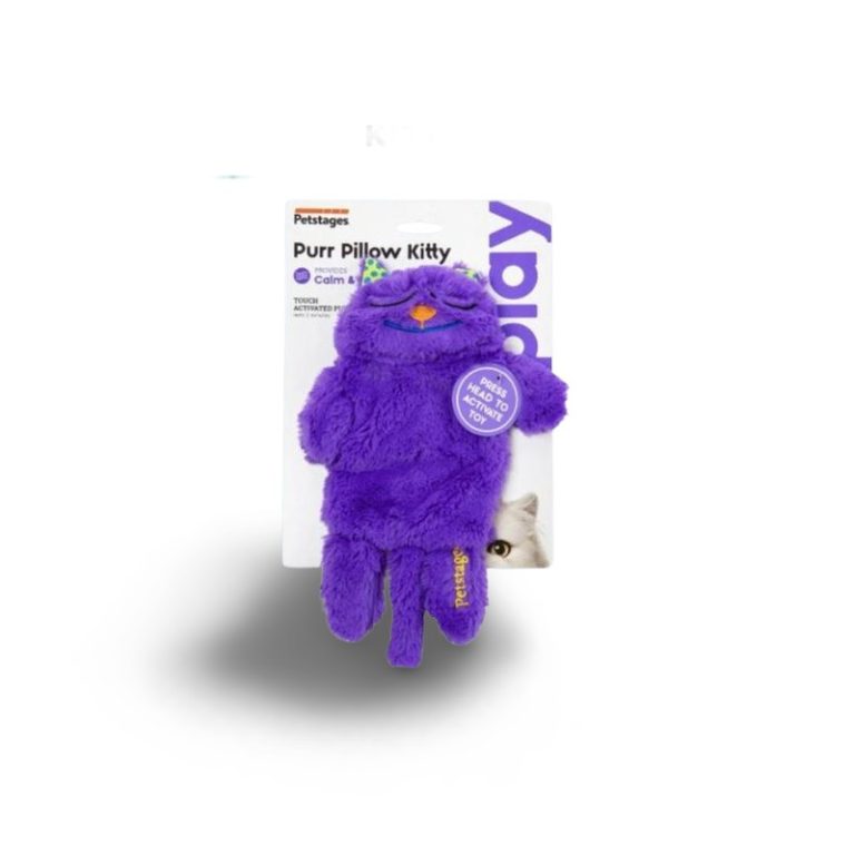 Petstages Purr Pillow Cat Plush Calming Toy Mainan Anak Kucing Sleep