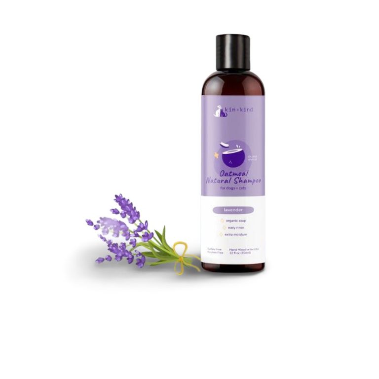 Kin+Kind Oatmeal Shampoo Dogs Cats Sampo Anjing Kucing Natural Organic