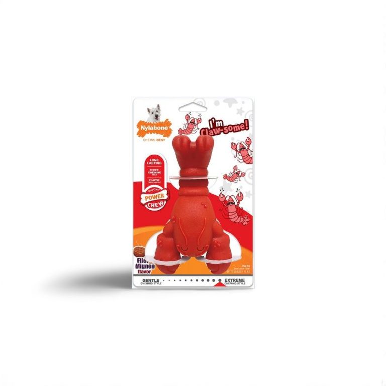 Nylabone Lobster Dog Toy Power Chew Mainan Gigitan Anjing Dental Gigi
