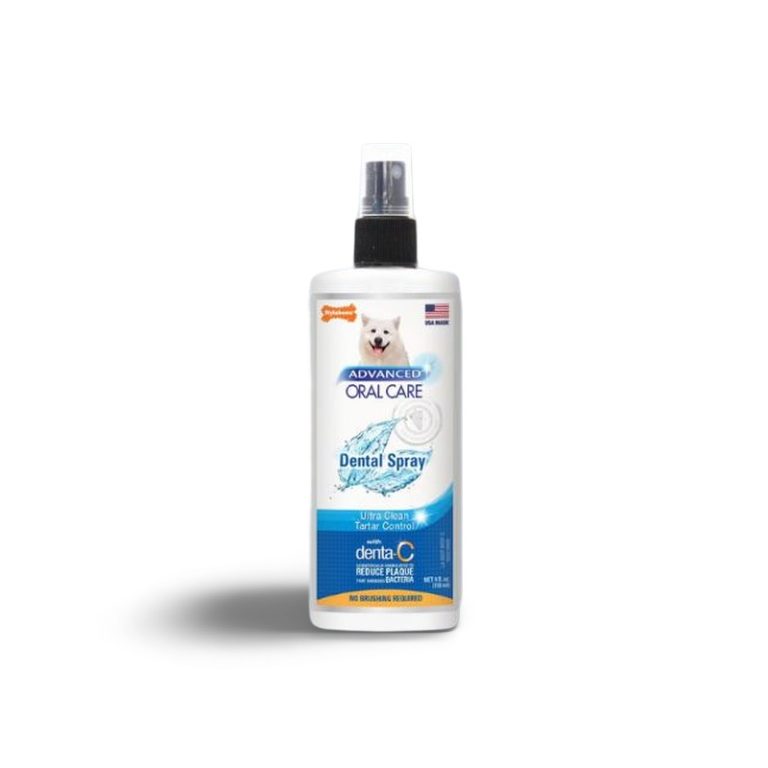 Nylabone Advanced Oral Care Fresh Breath Dental Dog Spray Pembersih Mulut Gigi Anjing Plaque Tartar Denta C Karang Gigi