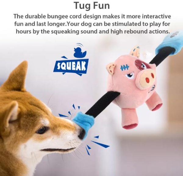 GiGwi The King Boxer Rock Zoo Dog Squeaky Toys Mainan Anjing Rabbit - Image 3