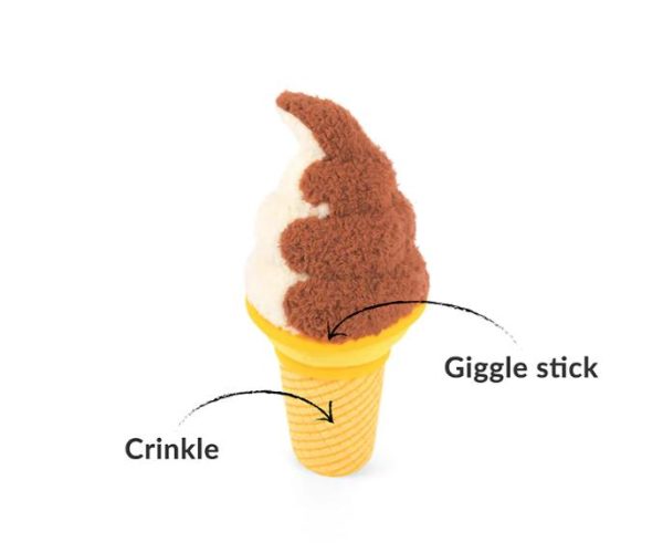 P.L.A.Y. Pet Play Snack Attack Mainan Boneka Anjing Ice Cream Swirls - Image 2