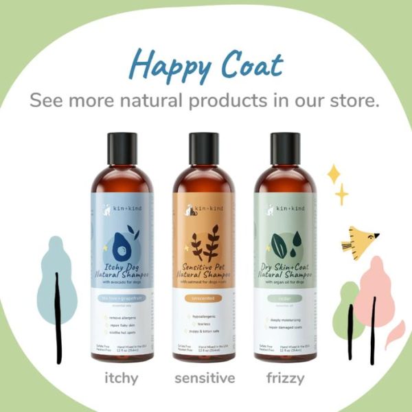 kin+kind Itchy Pet Organic Shampoo Anjing Kucing Kulit Gatal Dog Cat - Image 2