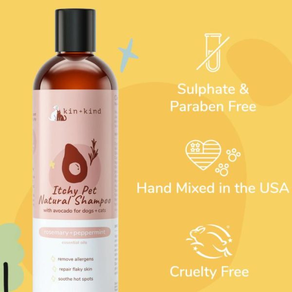 kin+kind Itchy Pet Organic Shampoo Anjing Kucing Kulit Gatal Dog Cat - Image 5