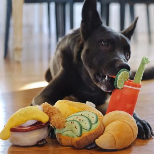 P.L.A.Y. Pet Play Barking Brunch Mainan Boneka Anjing Avocado Toast - Image 5