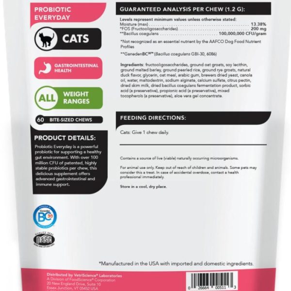 VetriScience Probiotic Everyday Cat Probiotik Kucing Lambung Diare - Image 2