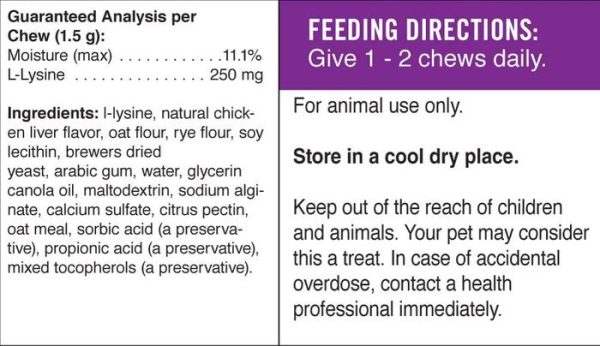 Pet Naturals of Vermont, L-Lysine, For Cats Lysine Multivitamin Kucing - Image 3