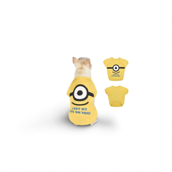 Minions Despicable Me Yellow Dog T Shirt Kaos Anjing Kucing Baju