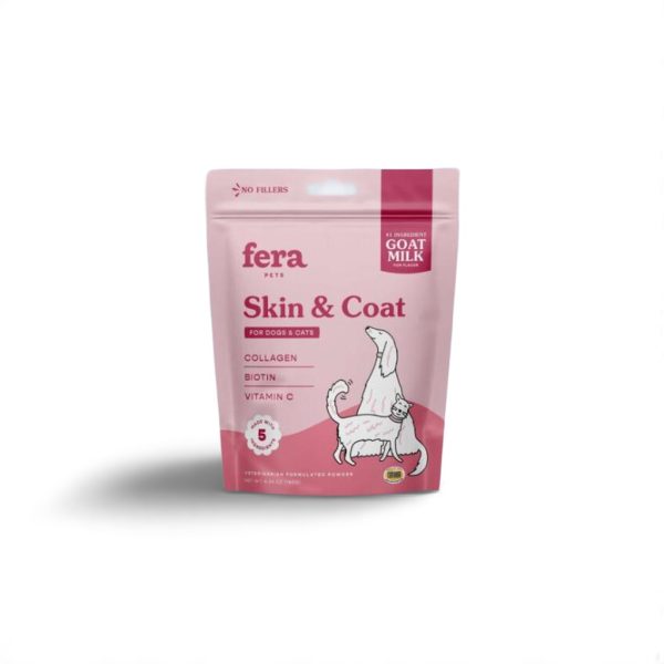 Fera Pet Organics Skin Coat Goat Milk Dog Colagen Bulu Anjing Kucing
