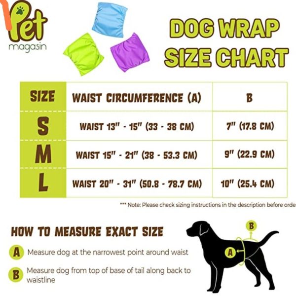 Pet Magasin Dog Male Diaper Belly Wrap Popok Anjing Jantan Cuci Wash - Image 6