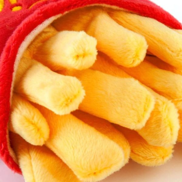 P.L.A.Y. Pet Play American Classic Plush Dog Toy Anjing Fries Squeak - Image 4