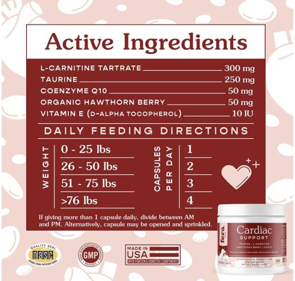 Fera Pet Organic Cardiac Support Dog Cat Vitamin Jantung Anjing Kucing - Image 4