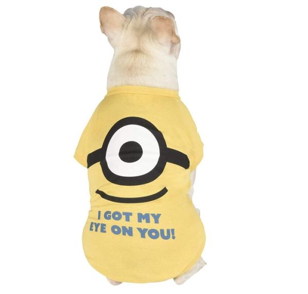 Minions Despicable Me Yellow Dog T Shirt Kaos Anjing Kucing Baju - Image 5