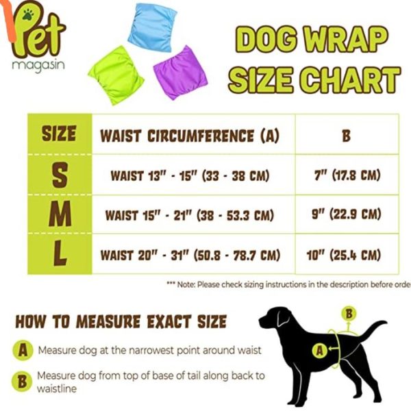 Pet Magasin Dog Male Diaper Belly Wrap Popok Anjing Jantan Cuci Wash - Image 5