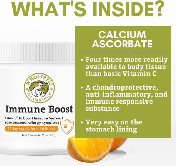 Wholistic Pet Organics Ester-C Vitamin C Dog Cat Anjing Kucing Imunne - Image 2