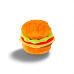 P.L.A.Y. Pet Play American Classic Plush Dog Toy Anjing Burger Squeak