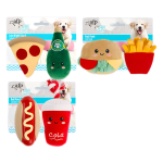All For Paws AFP Little Buddy Puppy Dog Toys Mainan Anak Anjing Gigit Bunyi Boneka Squeaking Squeaks Foodie Plushie