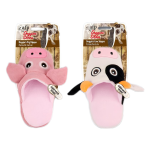 All For Paws AFP Doggie's Slipper Dog Toy Mainan Sendal Anjing Squeaking Plushie Plush Bunyi Boneka Sandal Babi Sapi